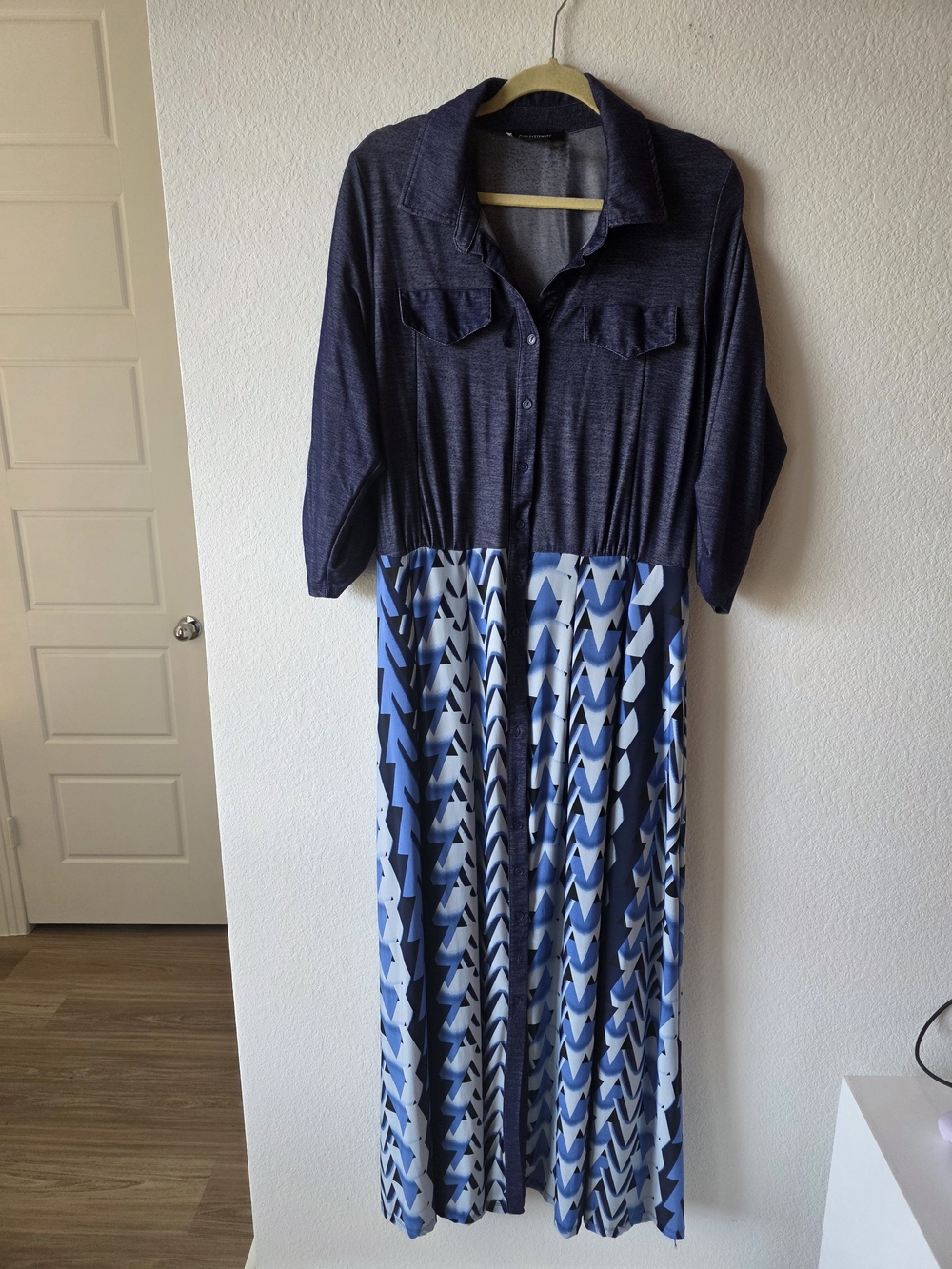 Ashley Stewart Blue Maxi Dress